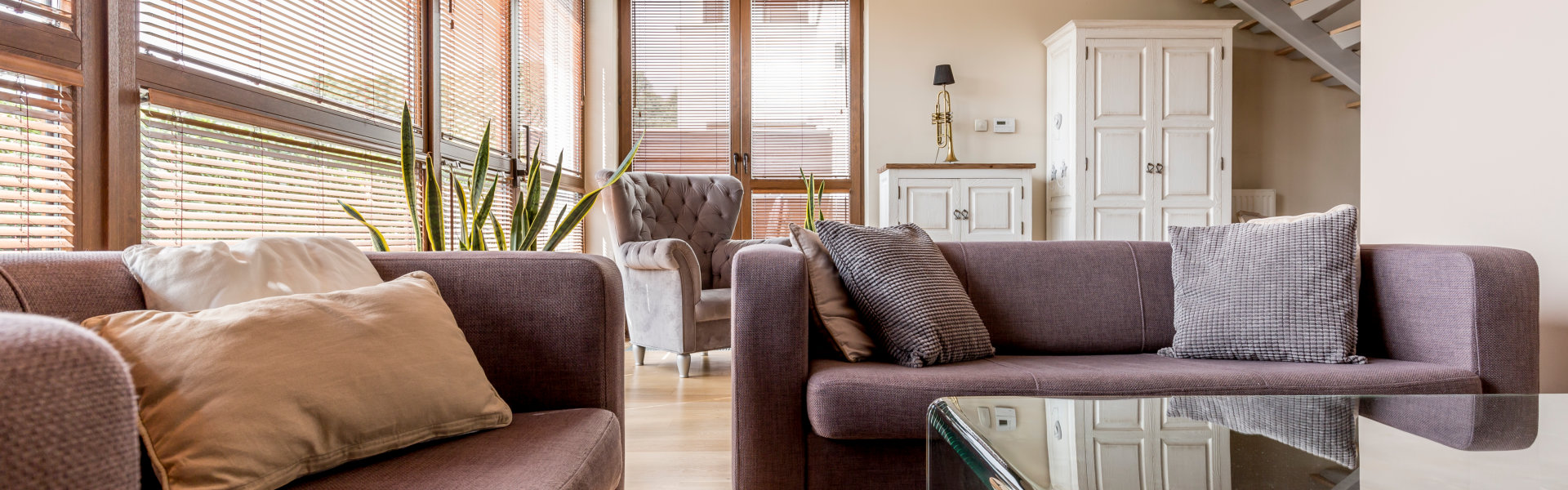 room with sofa and chair